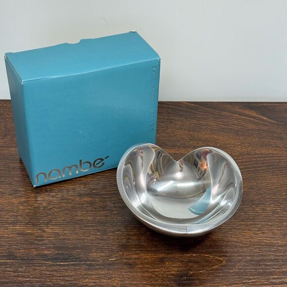 Nambé Silver Heart Small Bowl NIB - Picture 3 of 4